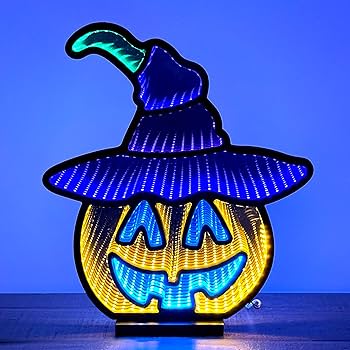 Elumina Decor - Pumpkin with Hat Infinity Mirror Light with Stand